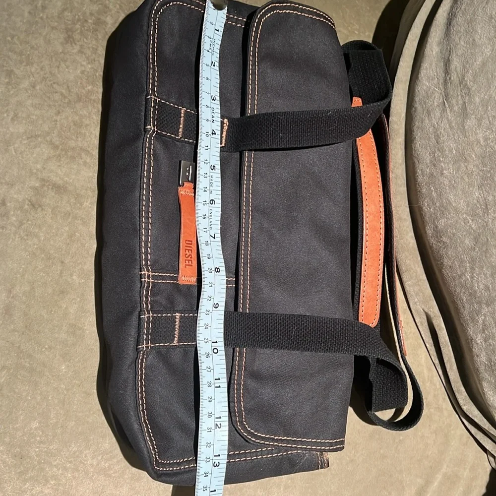 Diesel Grey Nylon with Leather Accent Shoulder Purse 💖🤩 - Picture 12 of 14